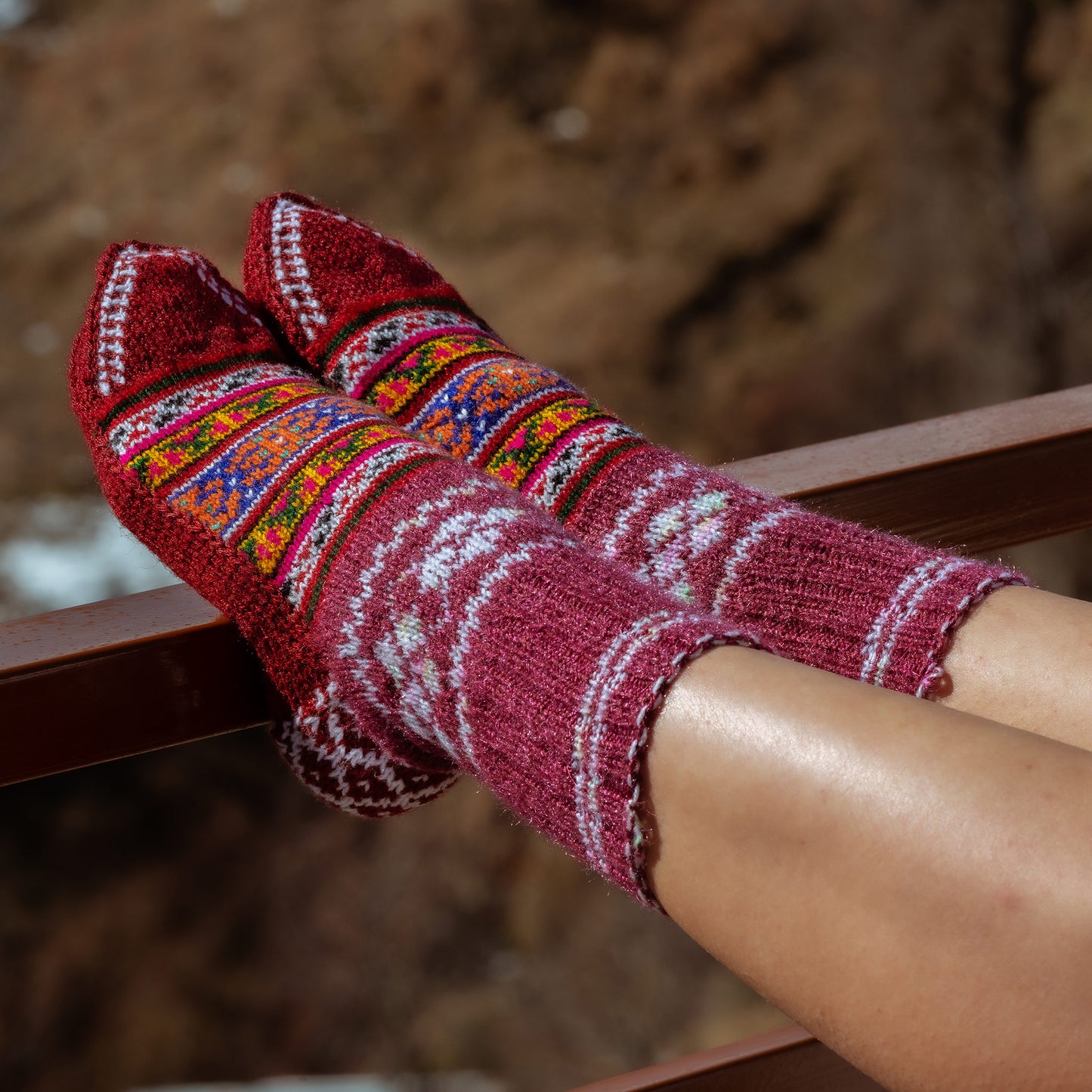 Jampa- Friendliness- 2 Pairs of Handmade Socks