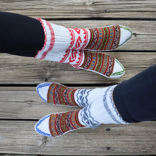 Samten- Meditative Concentration- 2 Pairs of Handmade Merino Wool Socks